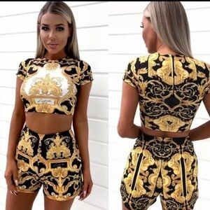 LALETO black and  gold set women